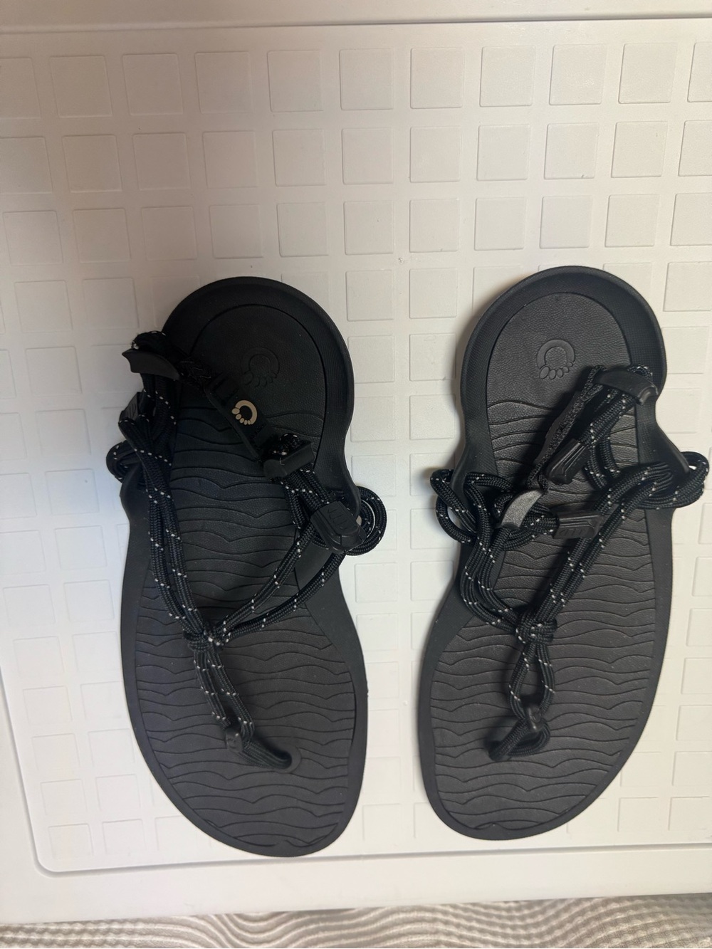 XERO SHOES Genesis Fashion Foward Black Rope-Style Strap Women's Sandals